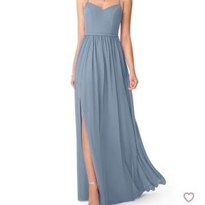 Azazie Shelly Bridesmaid Dress in Dusty Blue